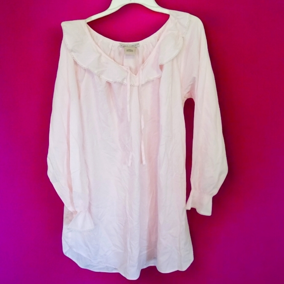 NWT Laura Ashley small pale rose ruffled collar who is embroidered edging - Picture 10 of 16